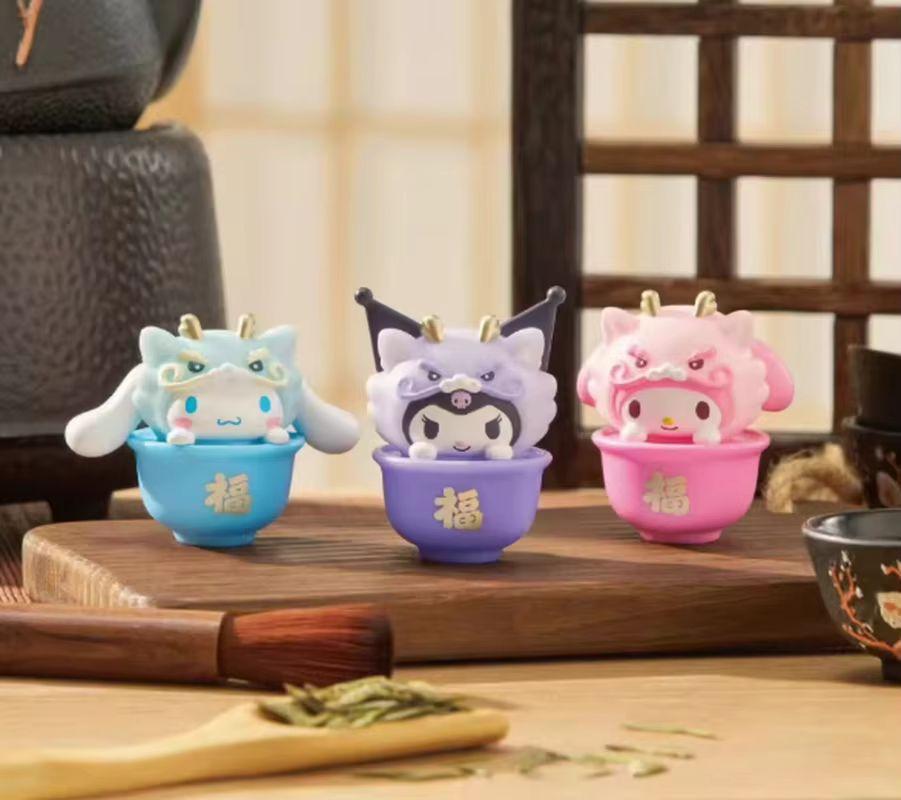 Latest Product In Stock Meiletipa Cha Dog Kt Cat Zhaofu Dragon Brocade Series Doll Handmade Desktop Ornament Surprise Gif