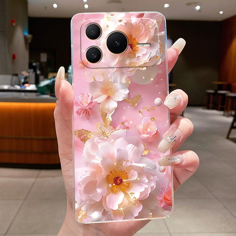 For Honor Power 2 Case Clear Cover Luxury Fashion Butterfly Flower Soft TPU Silicone Casing for Honor Power2 SER-AN00 Phone Case