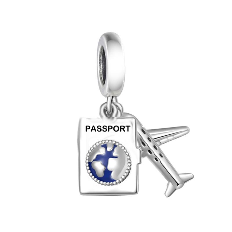 Passend für Original Pan Charms Armband Authentisch 925 Silber Rosa Nagellackflasche Perle Zum Herstellen von Damen Berloque Mode