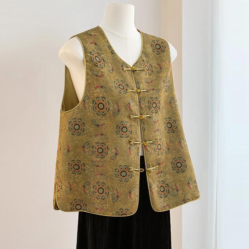 Women's New Chinese Style Frog Button Vest