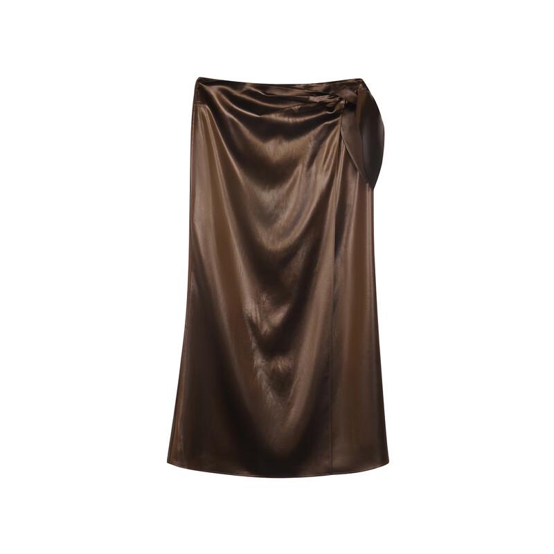 Less 2024 Autumn Slim-Fit Mid-Length Skirt