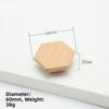 Nordic Style Cabinet Knob Handle Wooden Round Wardrobe Drawer Handles Square Solid Wood Lockers Knob Handle Cabinet Doors