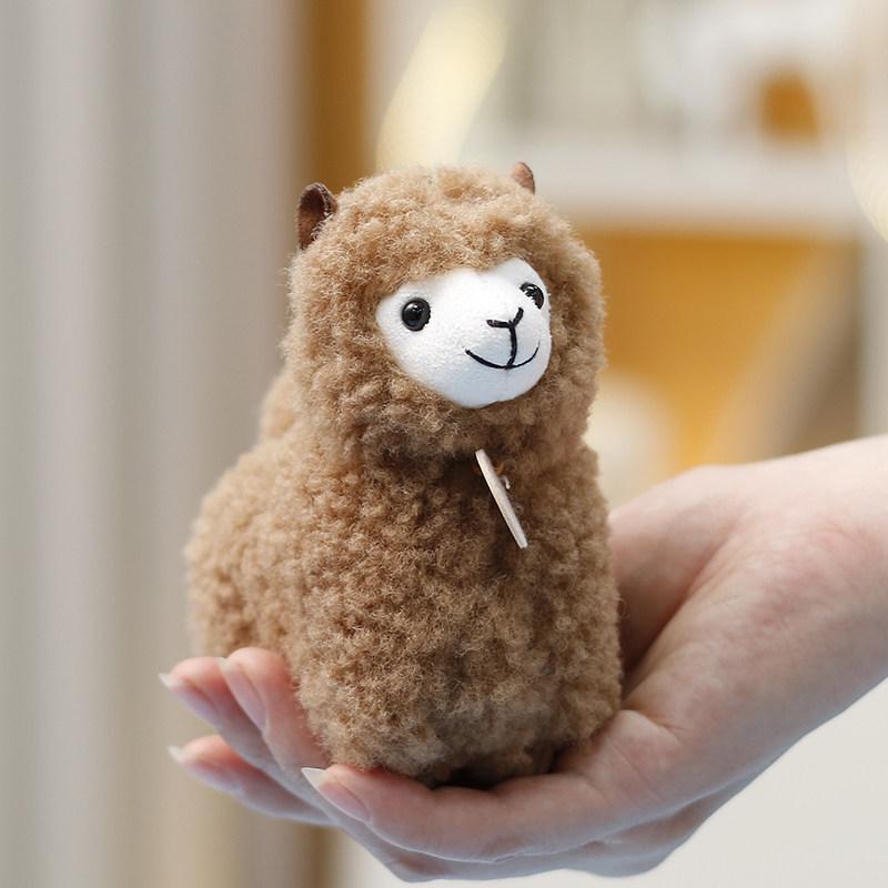 Alpaca Plushie Animal Toy With Polyester Filling For Children Girls Bag Charm Gift