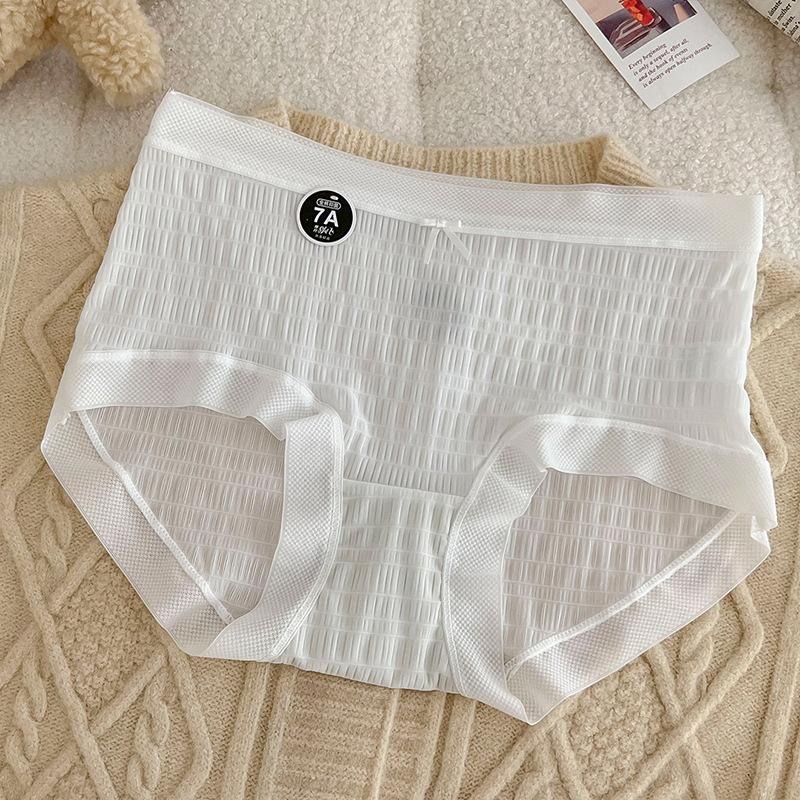 

Нижнее белье, женские трусики, антибактериальные, со средней талией, женские трусы, обнаженные брюки с ледяными мышцами, женские брюки с кружевной отделкой на ягодицах One Size