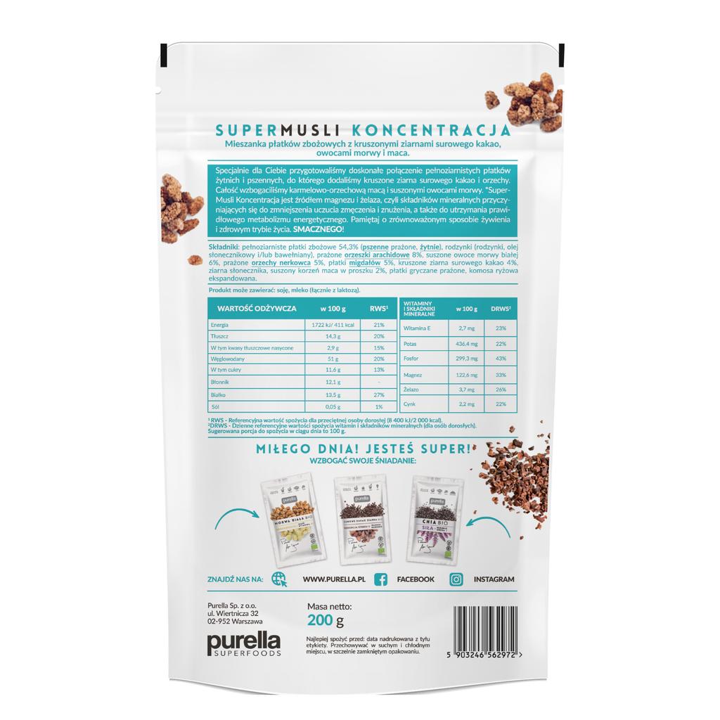 PURELLA SUPERMUESLI CONCENTRATION - 200G