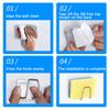 1/2/4pcs Stainless Steel Sink Sponges Holder Self Adhesive Drain Drying Rack Home Kitchen Wall Hooks Accessories Storage Organizer