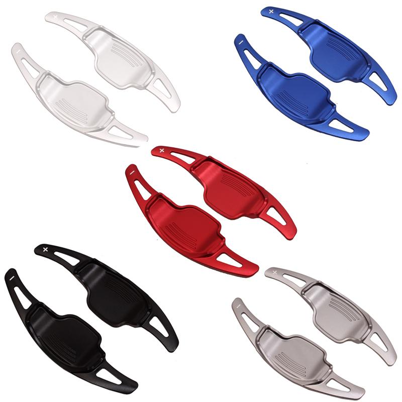 For Chevrolet Camaro 2012 2013 2014 2015 Aluminum Alloy Car Wheel Shift Paddle Shifter Extension 2pcs Car decoration accessories