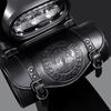 Motorcycle Gothic Punk Tool Bag Retro Headlight Storage Multiple Compartments Easy Installation Adjustable Straps Waterproof