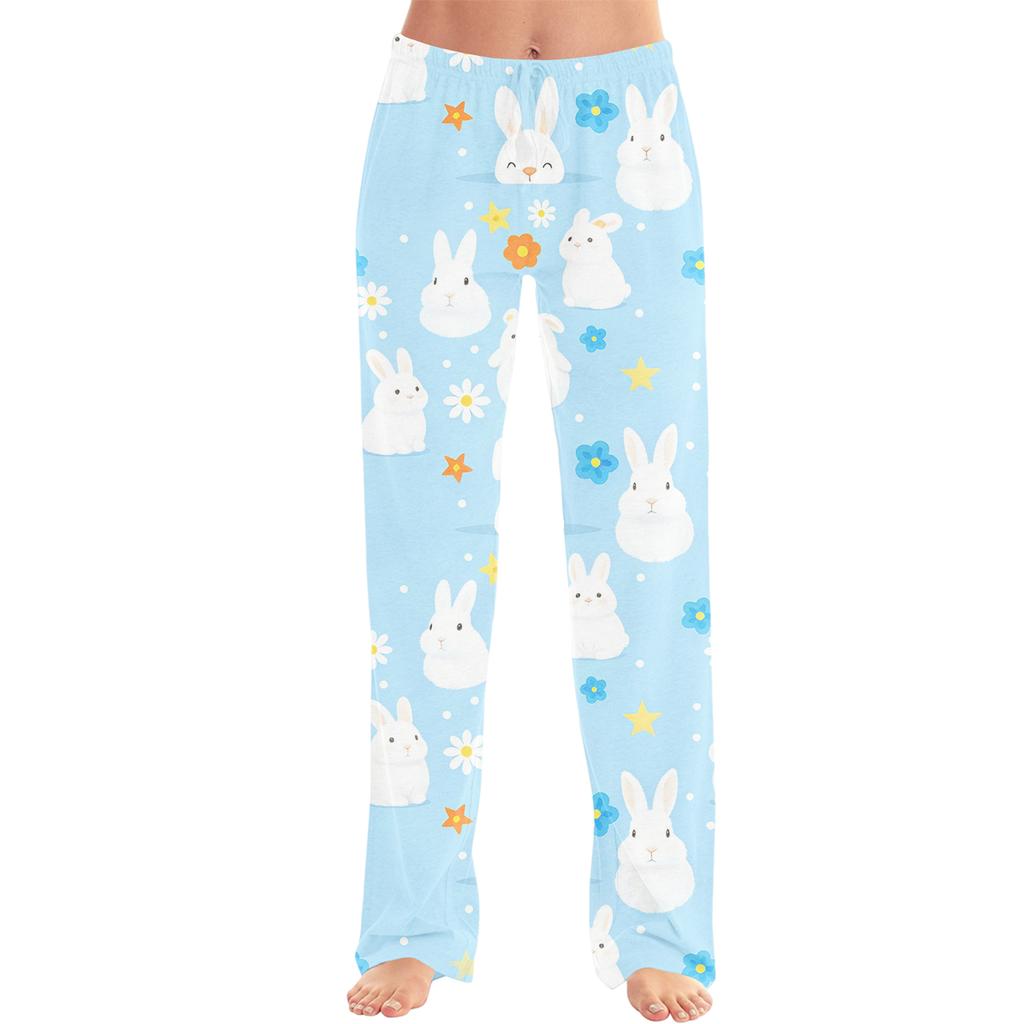 Pantaloni Casual da Uomo a Gamba Dritta con Stampa per la Moda di Pasqua
