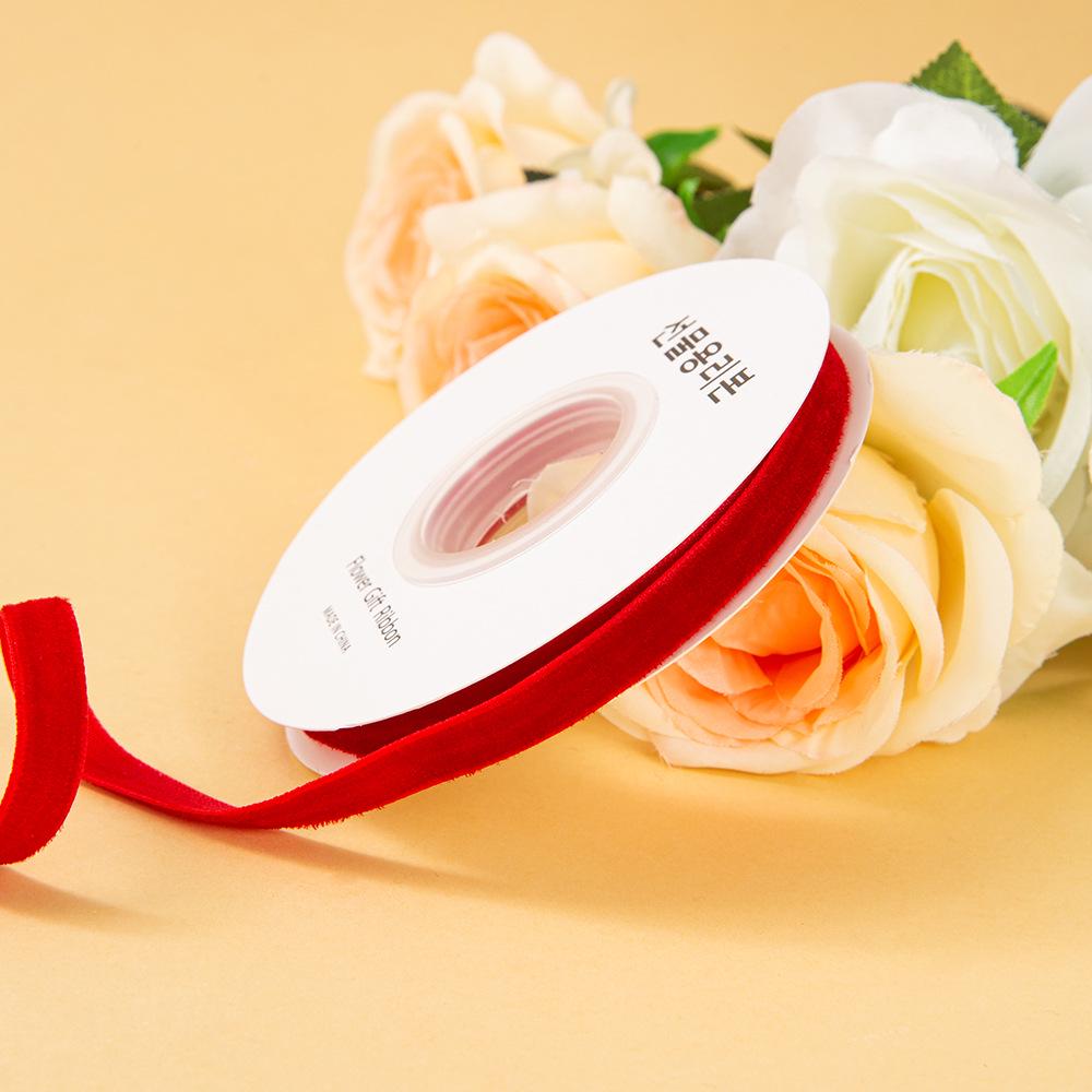 Handmade Gold Velvet Ribbon Bow Hairpin for DIY Holiday Decorations & Floral Packaging