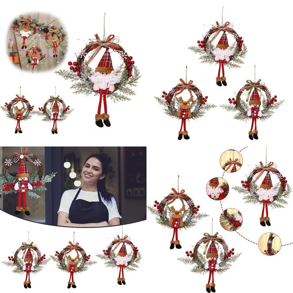 Elegant Xmas Decorations Garland Rattan With Twinkling Lights For Holiday Cheer