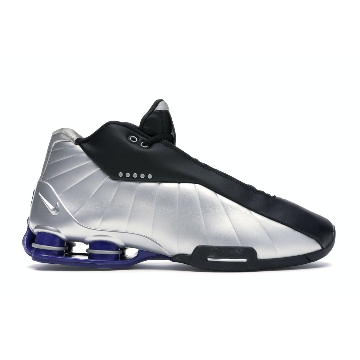 

Кроссовки унисекс Nike Shox BB4 Retro OG 2019 серебристо-черный металлик-серебристый AT7843-001