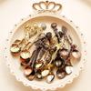 European and American Retro Coffee Spoon Dessert Spoon Small Spoon Spoon Golden Conch Shell Sailboat Five-piece Set