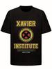 Black Graphic T-Shirt Featuring The Xavier Institute for Gifted Youngsters Designed Lettering Perfect for Casual Summer