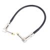 6.35mm Effect Cable Noise Suppression Metal Core Right Angle Plug Guitar Patch Cable Pedal Cord