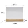 3D High-Transparency Atmosphere Night Light In Beech Wood with Uncarved Acrylic Board