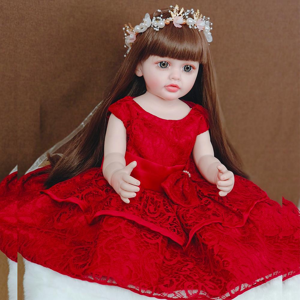 

55 см тело Клей Моющийся Моделирование Кукла Реборн Детские Игрушки. Bebe Reborn Подарочная Кукла Реборн 55cm