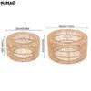 Paper Rope Lampshade Chandelier Shade Bulb Guard Woven Pendant Lampshade For Restaurant Teahouse Living Room