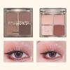 HDKD Four-Color Eyeshadow Palette: Pearlescent Matte, Trendy for Beginners.
