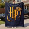 1pc Harry Potter Golden Snitch Outdoor Flannel Throw Blanket All Season Soft Warmth,Home Decor 1031169