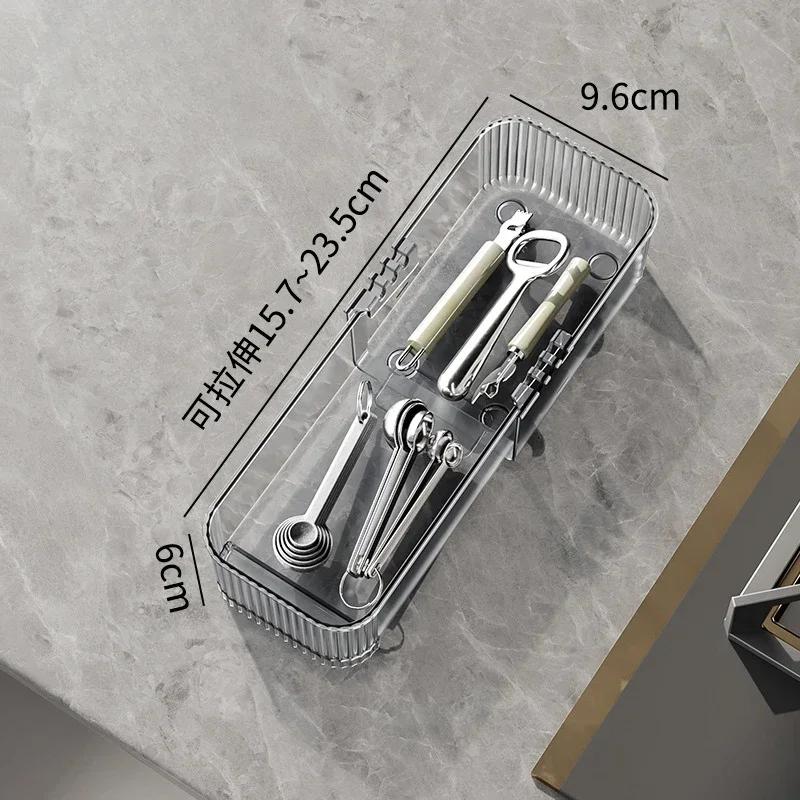 Nowy Pudełko do Przechowywania w Szufladzie Kuchennej Rozszerzalne z Przegródkami Noże Widelce Sztućce i Sztućce Posortowane i Zorganizowane w Przegródkach