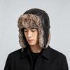 Autumn and Winter Lei Feng Hat Men's Northeast Flying Hat Women's Thickened Warm Velvet Windproof Eye Protection Ski Ear Protection Tide