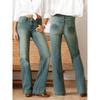 QICED Women's Fashion Casual Solid Color Print Pants & Capris