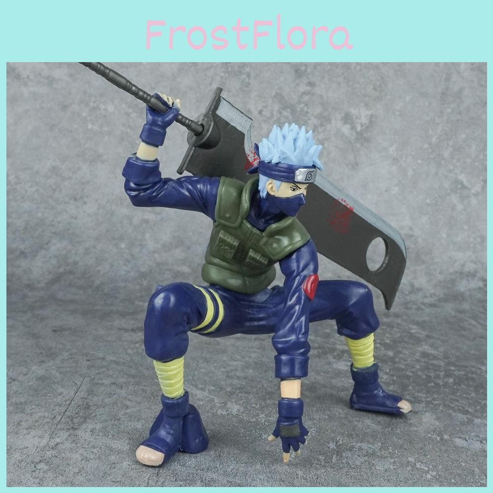 Naruto Kakashi Hatake Pvc Model With Large Sword For Desktop Collection Decor