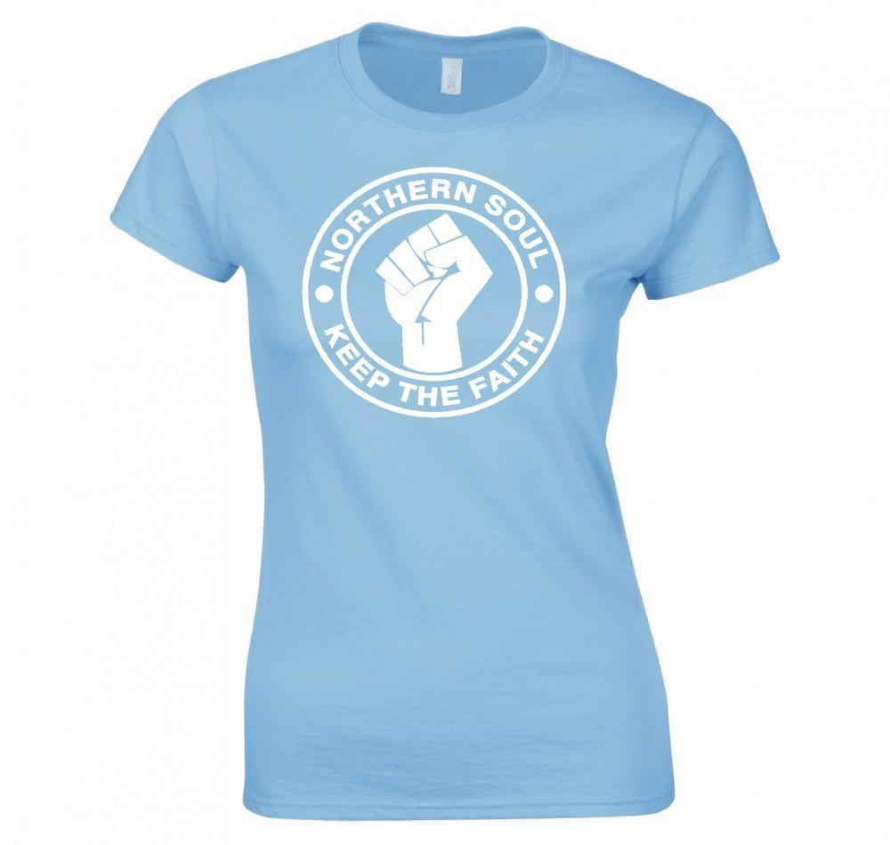 Northern Soul Keep The Faith Ladies TShirt New S