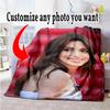 Customize Photos Personalized Picture Blanket Lightweight Personalized Blanket Warmthful Decor for Picnics Bed Bedding Office Chair for All Occasions