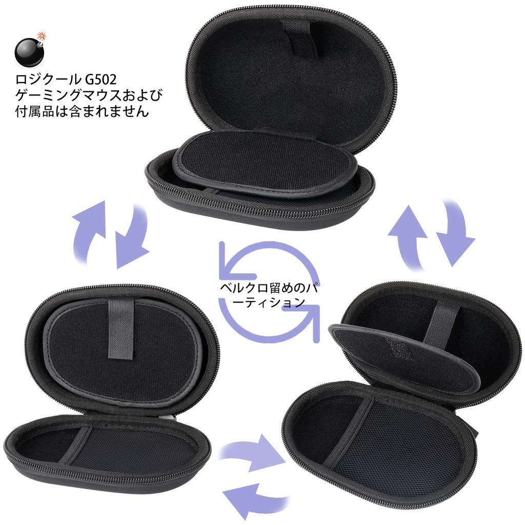 Compatible Logitech G502 X/X PLUS/HERO Series Wired and Wireless Gaming Mouse Storage Case (Case Only) - co2CREA