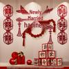 Festive Wedding Room & Bedroom Decor Set with Streamers and Wall Decorations for New Homes