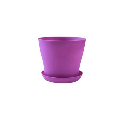 8pcs/set Candy Color Flower Pot Round Thickened Plant Pot with Drainage Holes Plastic Succulent Plant Pots Seedling Potted