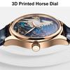 CARNIVAL 3D Horse Dial Waterproof Automatic Watches Sport Miyota Mechanical Watch Men Sapphire Crystal Reloj Hombre