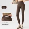 Spring 2026 Slim Fit Yoga Pants: Abdominal and Hip Support, Back Waist Pocket, Solid Color, Outdoor Wear, Tight-Fitting, Thin Style, New Arrival.