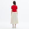 PLASTIC ISLAND Ruffle Belt Tuck Skirt Ps2Ws482