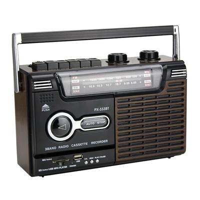 Prenosné Vintage Retro USB AM/FM/SW Viacpásmové Rádio Stereo Bezdrôtový Bluetooth Boombox Prehrávač/Rekordér Zvuku Mp3 a Kazetových Pások