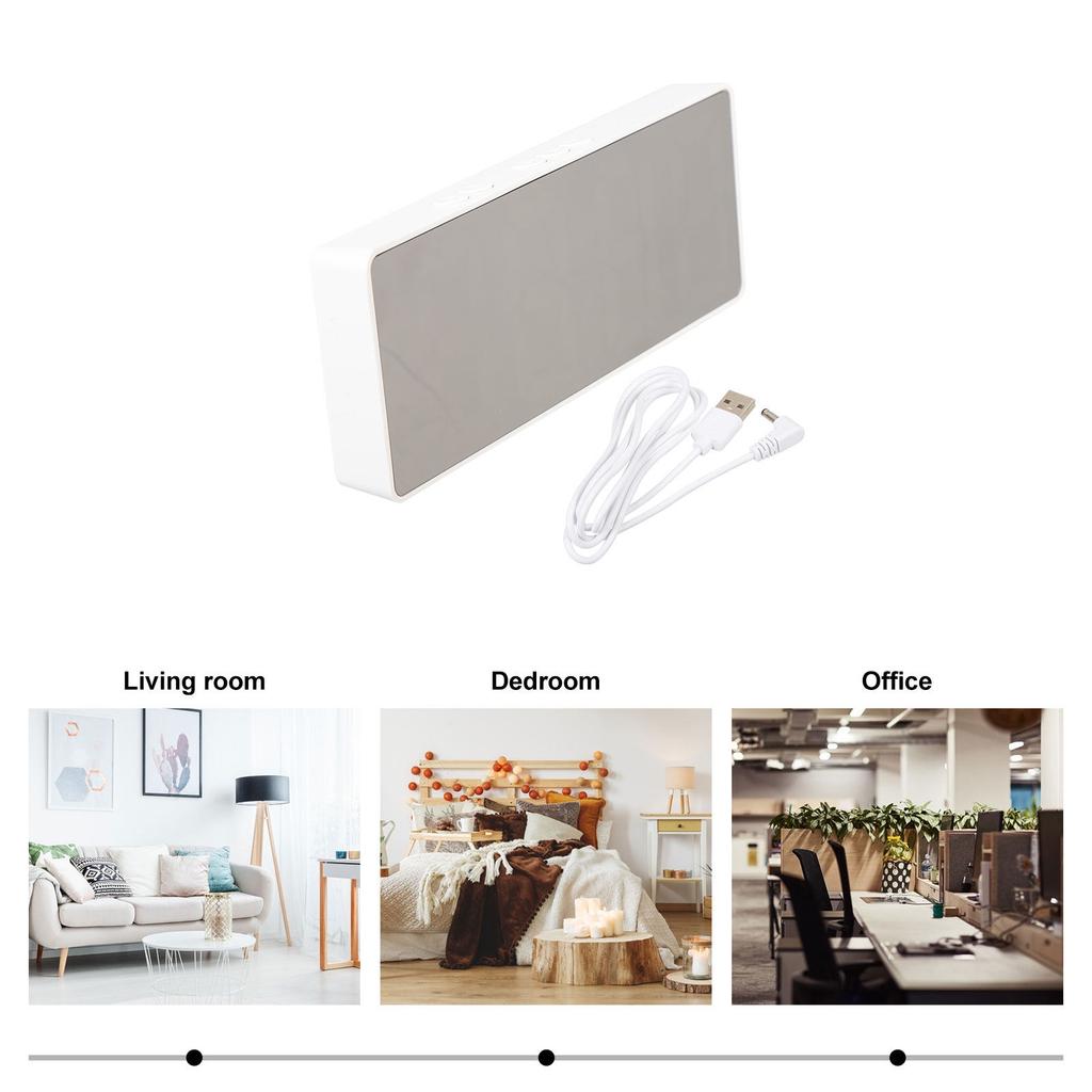 Intelligent Digital Alarm Clock Small Wear Resistant Portable Bedroom Clock Desktop Temperature Display Alarm Clocks