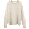 MAISON KITSUNE Moroccan Wool Blend Long Sleeve Sweater L White Men's Used