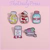 Creative Cartoon Candy Bottle Metal Brooch For Clothes And Bags In Unique Styles