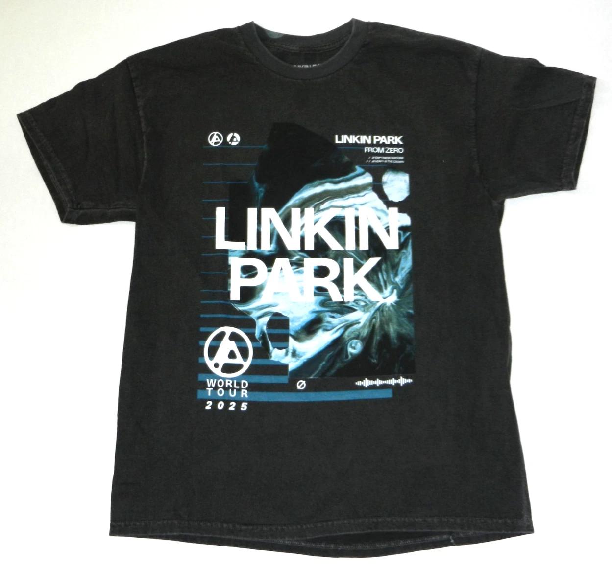 

Linkin Park From Zero Tour 2025 Футболка с кислотной стиркой Новая 2XL