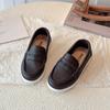 Trendy Comfortabele Instappers Kinderen Casual Veelzijdige Loafer Leren Schoenen