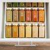 Water Resistant Clear Preprinted 145 White Spice Labels for Seasoning and Herbs Spice Jar Stickers for Rack Organization