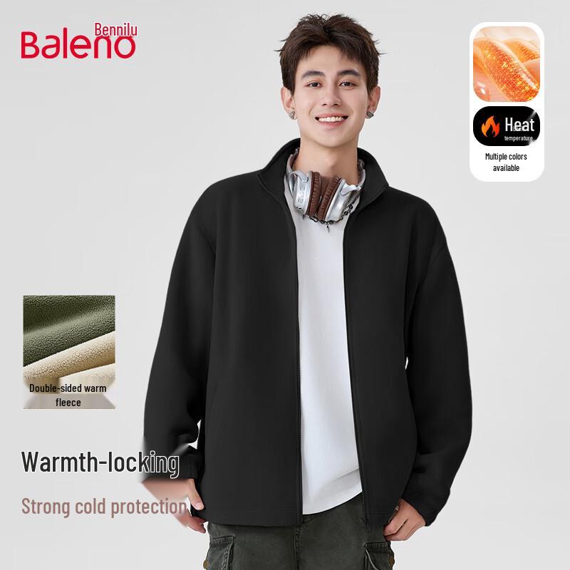 

Baleno Men s Fleece Lined Stand Collar Jacket 3XL