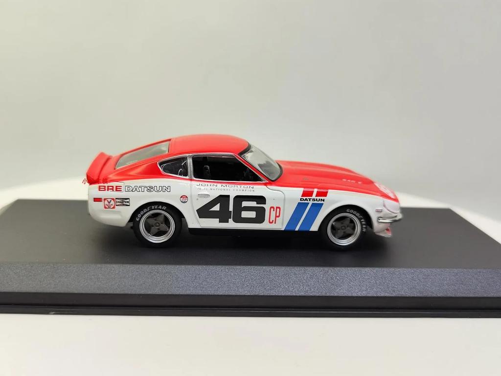 GreenLight 1:43 1971 BRE Datsun 240Z #46 Simulation Alloy Car Model Toy Collection Ornament Children's Birthday Gift