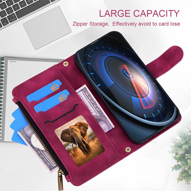 Per Honor 600 Lite Custodia Portafoglio Cerniera Flip Copertura in Pelle Per Honor 600 Lite Custodia Libro Copri Telefono Coque Fundas Honor600 Lite