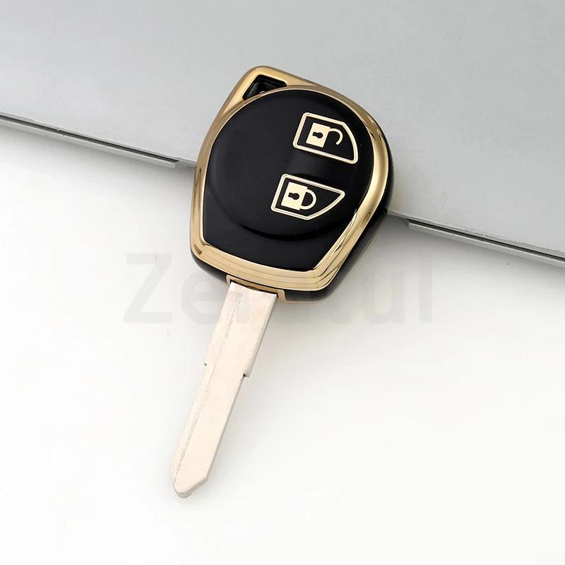 2 Buttons Soft Tpu Car Remote Key Shell Case Cover Fob For Suzuki Celerio Liana Swift Splash Alto Sx4 Vitara Keyless Protector