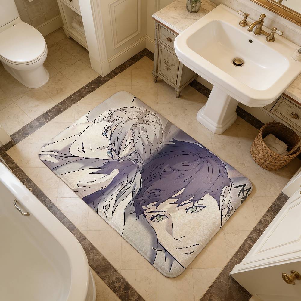 Nerd Project Bl Anime Room Mats Anti-slip Absorb Water Long Strip Cushion Bedroon Mat Household Carpets
