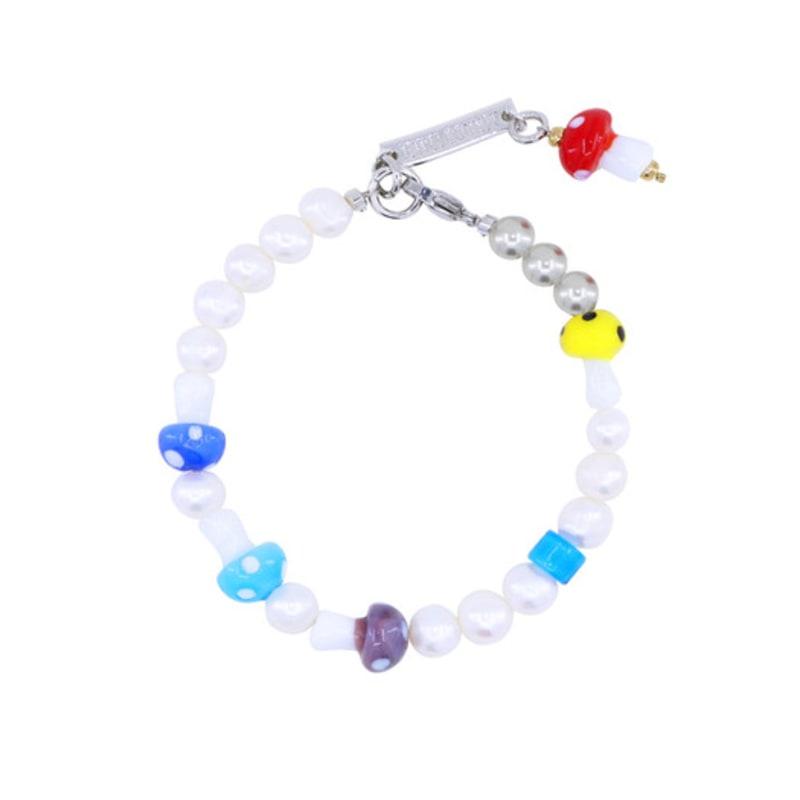 jewelCOUNTY HAPPY THINGS MUSHROOM BEADS BRACELET