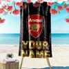 Niestandardowy Ręcznik Plażowy z Nadrukiem Arsenalu ARSENAL, Duży Miękki Szybkoschnący Ręcznik na Plażę, Kemping, Pływanie_xia